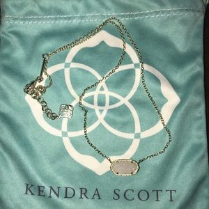 Elisa Gold Pendant Necklace Iridescent Drusy